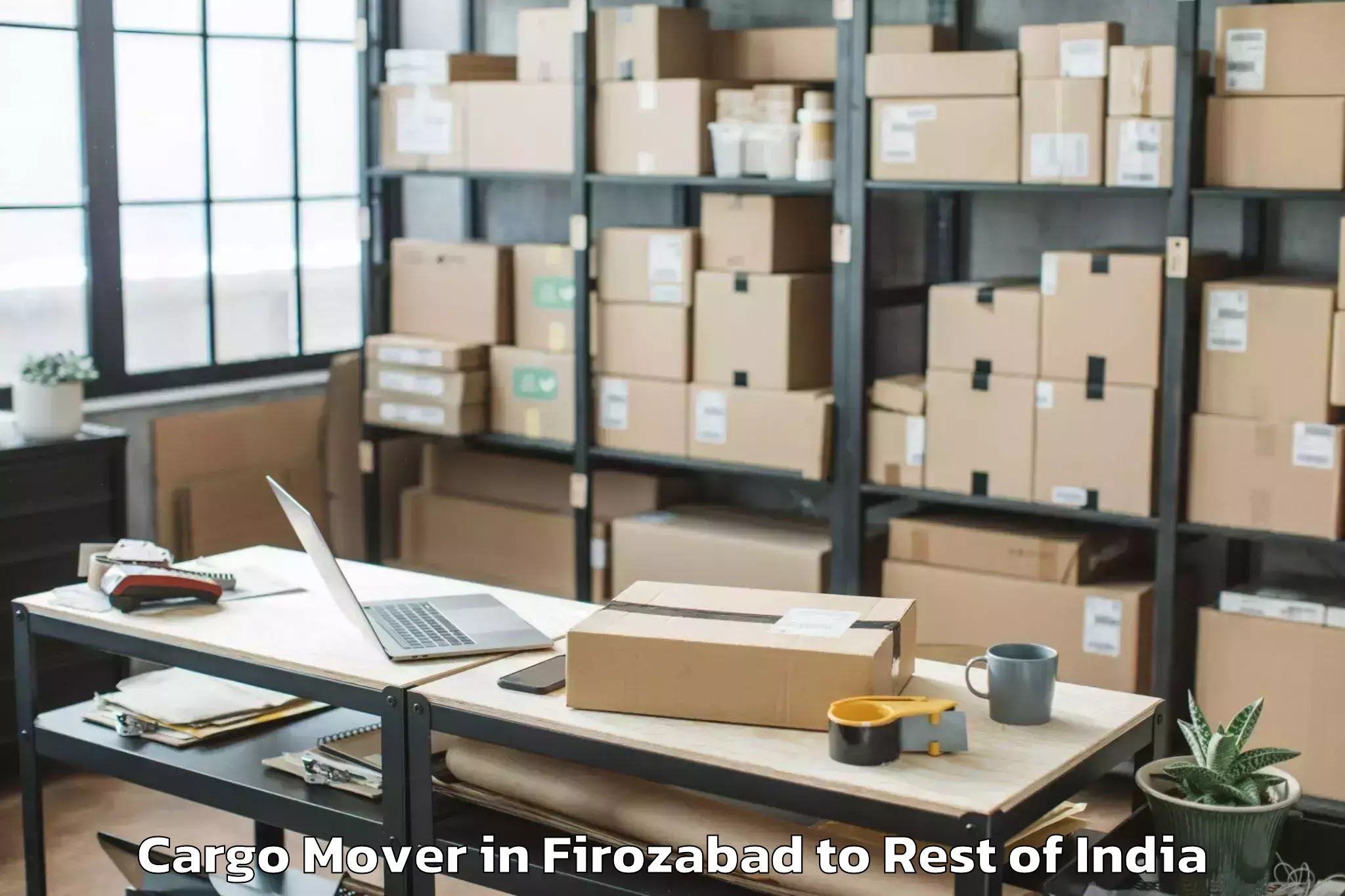 Easy Firozabad to Uri Cargo Mover Booking